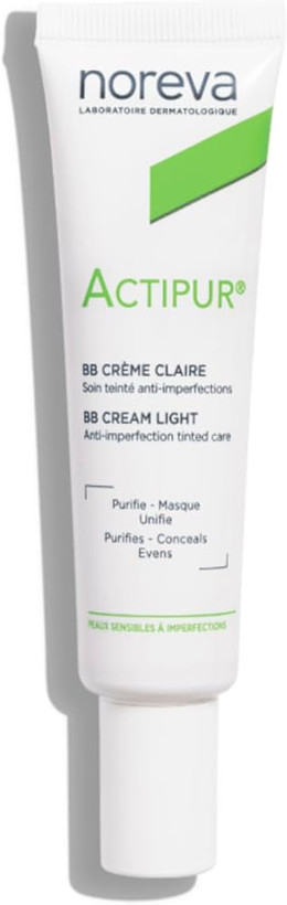 کرم ضد آفتاب رنگی ضدجوش نوروا مدل Actipur SPF50+ حجم 30 میلیلیتر