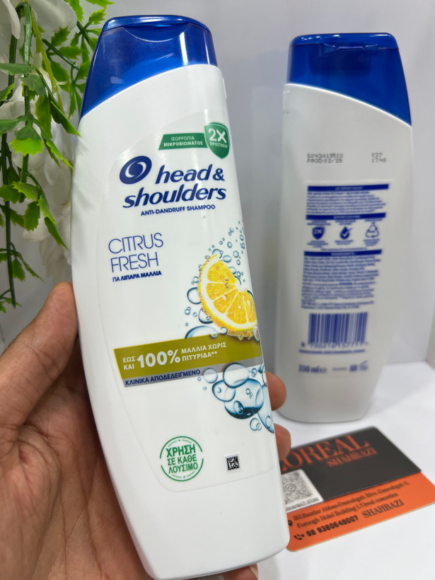 شامپو ضد شوره هد اند شولدرز مدل Citrus Fresh با حجم ۴۰۰ میلیلیتر
