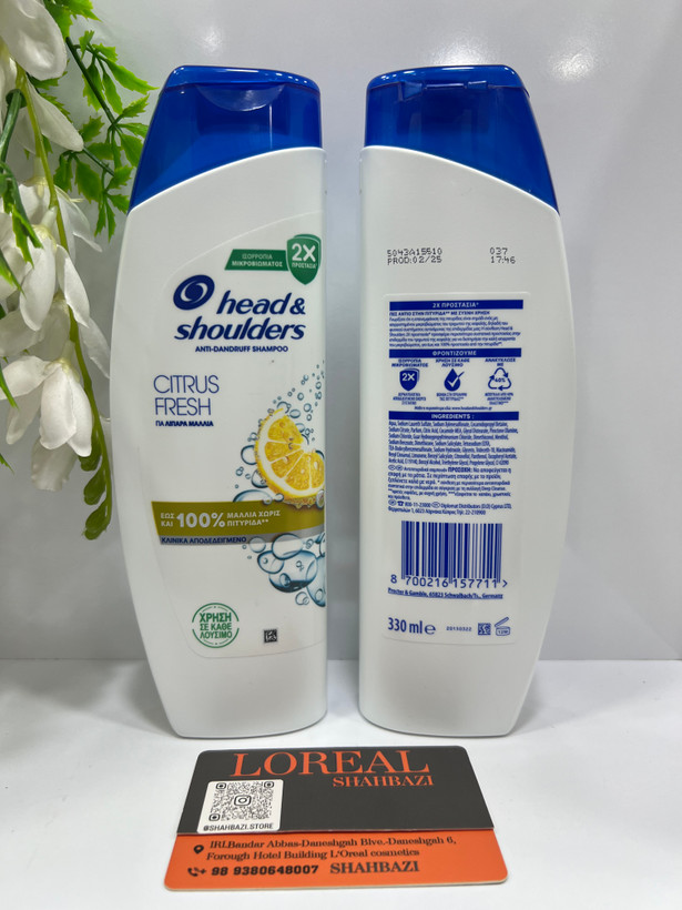 شامپو ضد شوره هد اند شولدرز مدل Citrus Fresh با حجم ۴۰۰ میلیلیتر