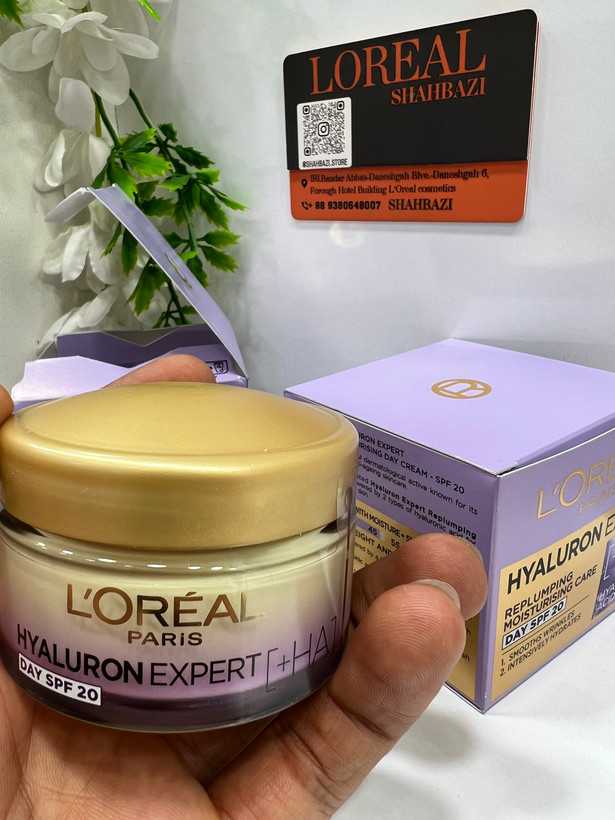 کرم روز آبرسان و ضدچروک SPF20 هیالورون اکسپرت لورآل پاریس
