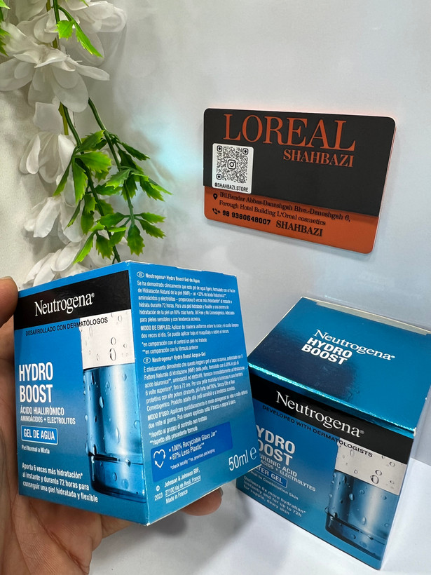 ژل آبرسان نوتروژینا Hydro Boost Water Gel | آبرسانی عمیق و سبک برای پوستهای دهیدراته