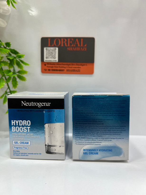 کرم ژل آبرسان نوتروژینا Hydro Boost Gel Cream پوست خشک | آبرسان 72 ساعته