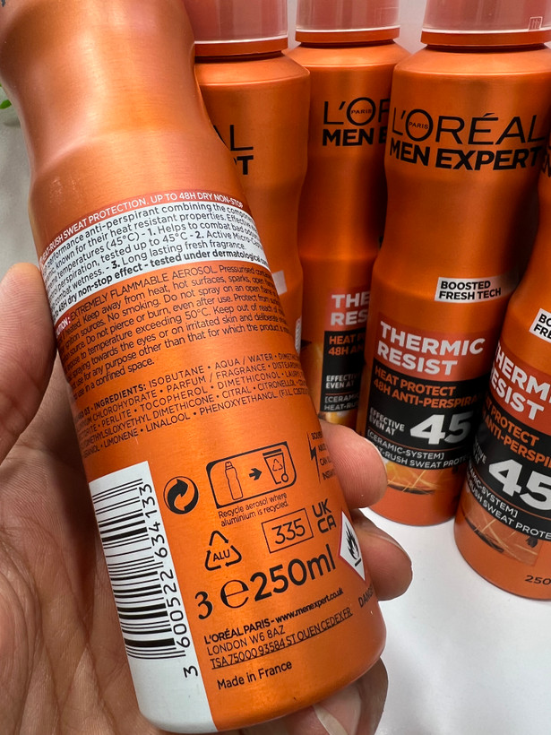 اسپری ضدتعریق مردانه لورآل نارنجی مدل THERMIC RESIST