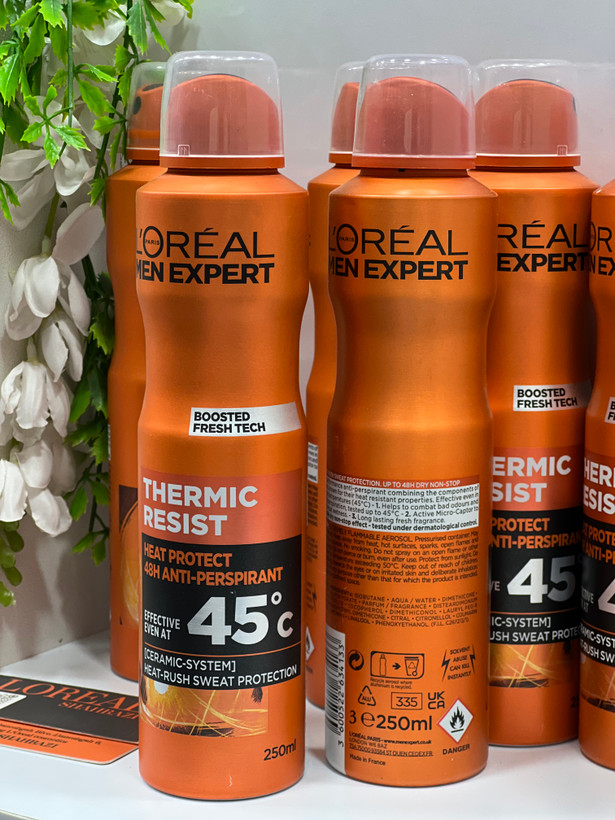 اسپری ضدتعریق مردانه لورآل نارنجی مدل THERMIC RESIST