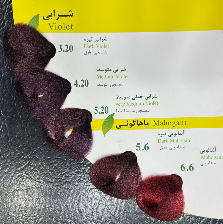 رنگ مو نیو پرستیج بدون امونیاک شرابی ۳/۲۰ و ۴/۲۰ و ۵/۲۰ و ماهگونی ۵/۶ و ۶/۶