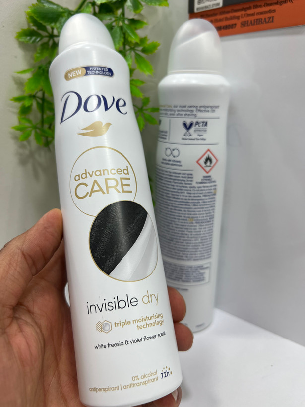 اسپری ضدتعریق داو مدل Invisible Dry Advanced Care 72H