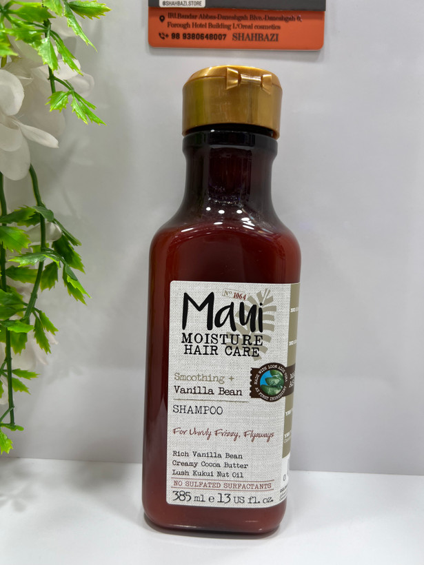 شامپو ضد وز و نرمکننده مو مائویی مویسچر مدل Smooth & Repair + Vanilla Bean حجم 385 میلیلیتر