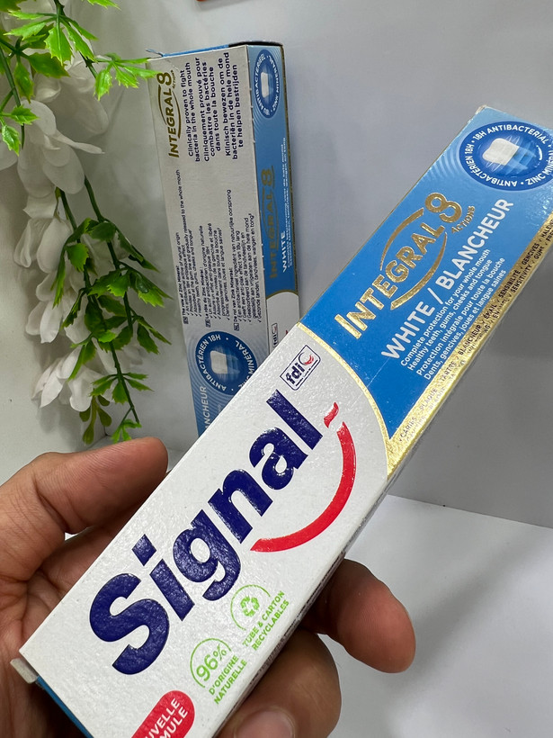 خمیر دندان آنتی باکتریال سیگنال اینتگرال S با زینک مینرال 75 میلیلیتر