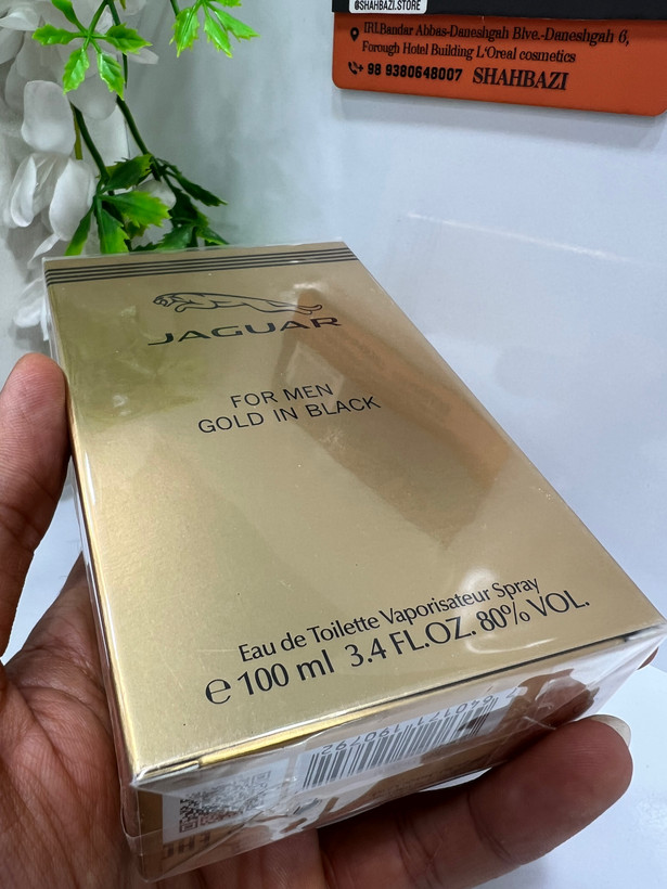 ادکلن جگوار گلد این بلک مردانه 100 میل اصل (Jaguar Gold In Black)