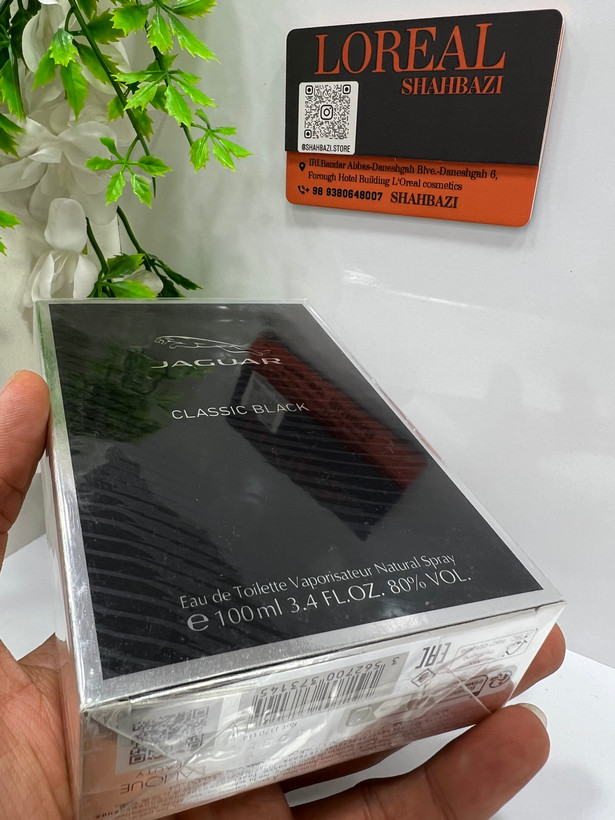 عطر مردانه جگوار کلاسیک بلک 100 میل اصل