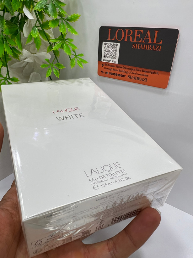 ادکلن مردانه لالیک وایت سفید Lalique White EDT حجم 125 میل