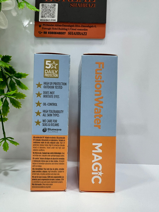 ضد آفتاب بیرنگ فیوژن واتر مجیک SPF50 ایزدین مناسب انواع پوست 50 میل