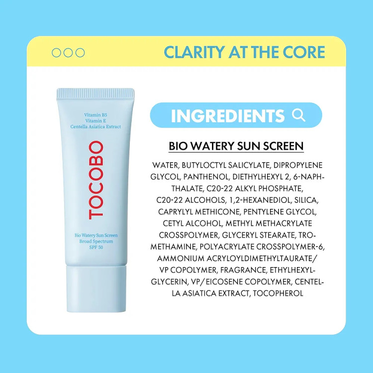 ضد آفتاب آبرسان توکوبو SPF50+ PA++++ مدل Bio Watery Sun Cream حجم 50 میلی لیتر
