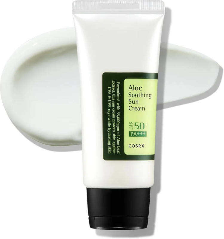 کرم ضد آفتاب آلوئه ورا کوزارکس SPF50+ PA+++ حجم 50 میل