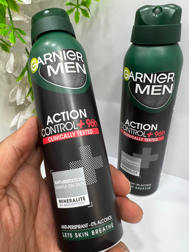 اسپری ضد تعریق مردانه گارنیر من Action Control+ 96H حجم 150 میلی ۹۰۰۰