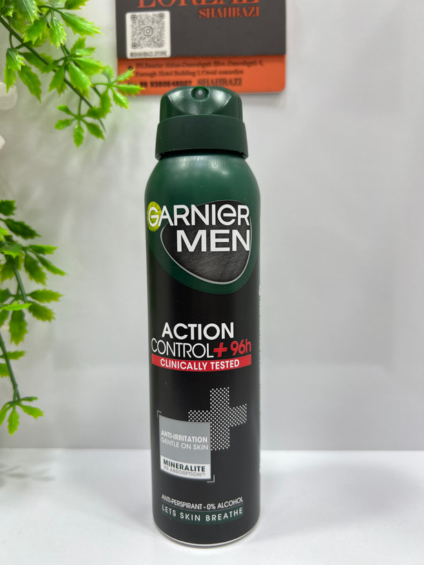 اسپری ضد تعریق مردانه گارنیر من Action Control+ 96H حجم 150 میلی ۹۰۰۰