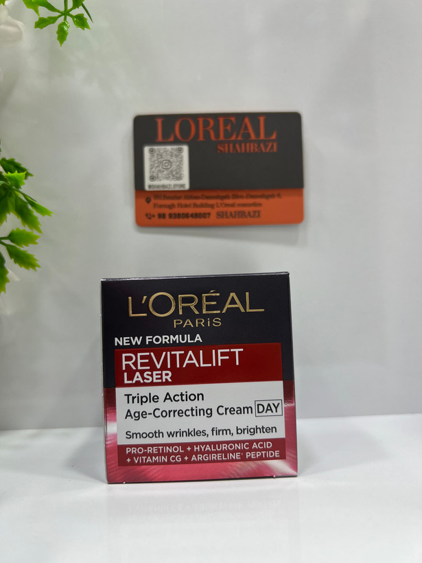 کرم ضدچروک روز لورآل پاریس Revitalift Laser Triple Action فرمول جدید با پرو رتینول و پپتاید آرژیرلین 50 میل