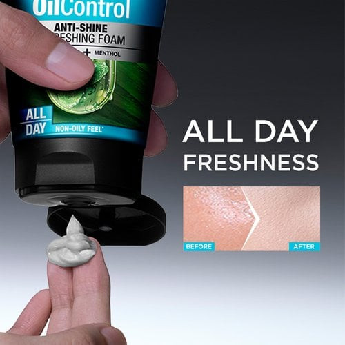 فوم شستشوی صورت گارنیر مردانه Oil Control Anti-Shine Refreshing Foam