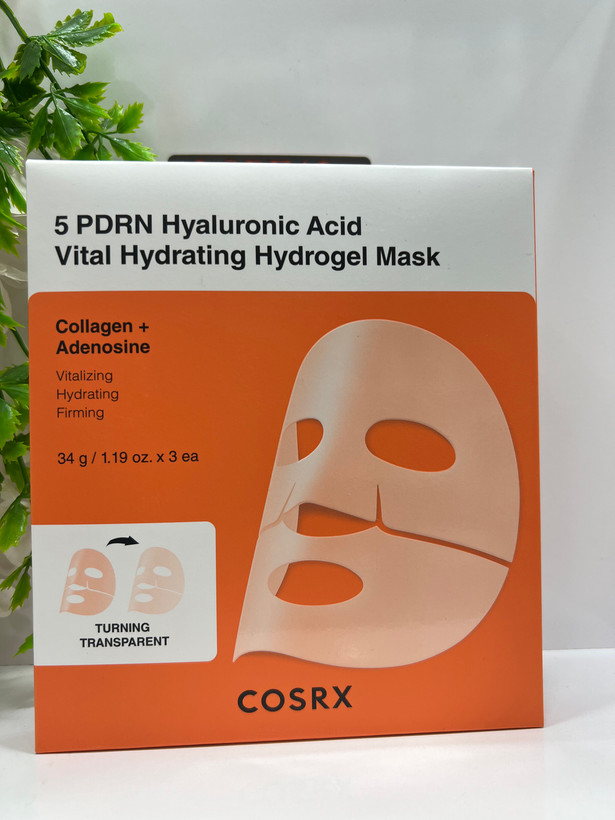 ماسک هیدروژلی آبرسان و جوانساز کوزارکس PDRN و هیالورونیک اسید حاوی کلاژن (3 عددی)