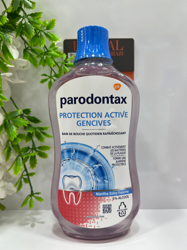 دهانشویه پارودونتکس مدل Extra Fresh Mint حجم 500 میلیلیتر | محافظ سلامت لثه و ضد پلاک دندان