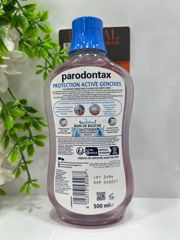 دهانشویه پارودونتکس مدل Extra Fresh Mint حجم 500 میلیلیتر | محافظ سلامت لثه و ضد پلاک دندان