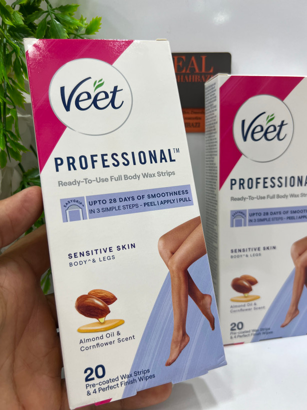 نوار موبر بدن ویت پروفشنال مخصوص پوست حساس Veet Professional Ready-To