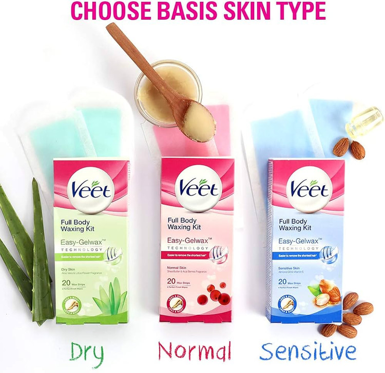 نوار موبر بدن ویت پروفشنال مخصوص پوست حساس Veet Professional Ready-To