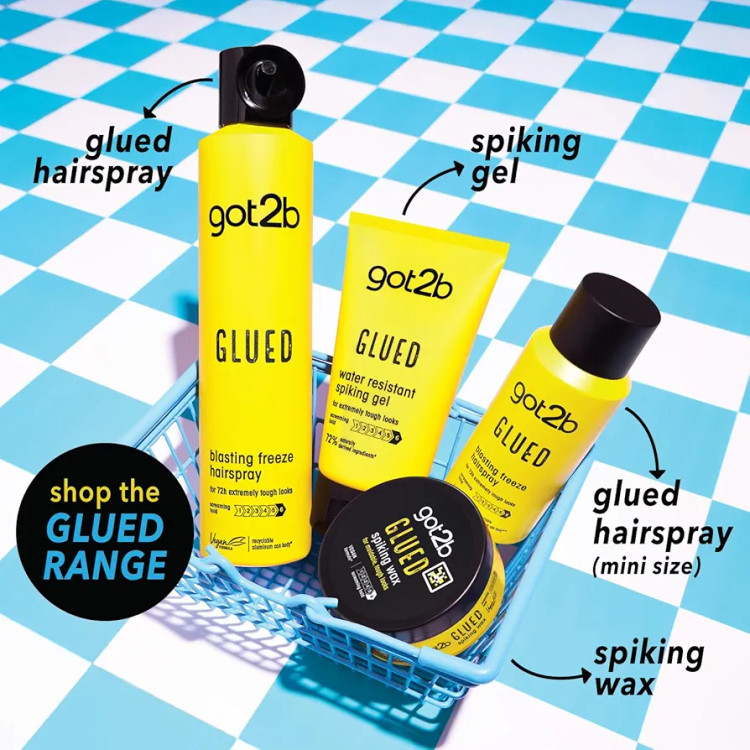 ژل حالت دهنده مو گات تو بی مدل Glued Water Resistant Spiking Gel | فیکس فوقالعاده قوی و ضد آب