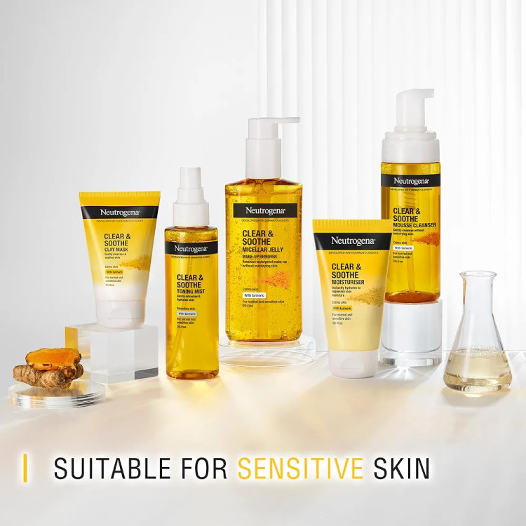 کرم آبرسان و تسکیندهنده نوتروژینا Clear & Soothe حاوی زردچوبه 75 میل