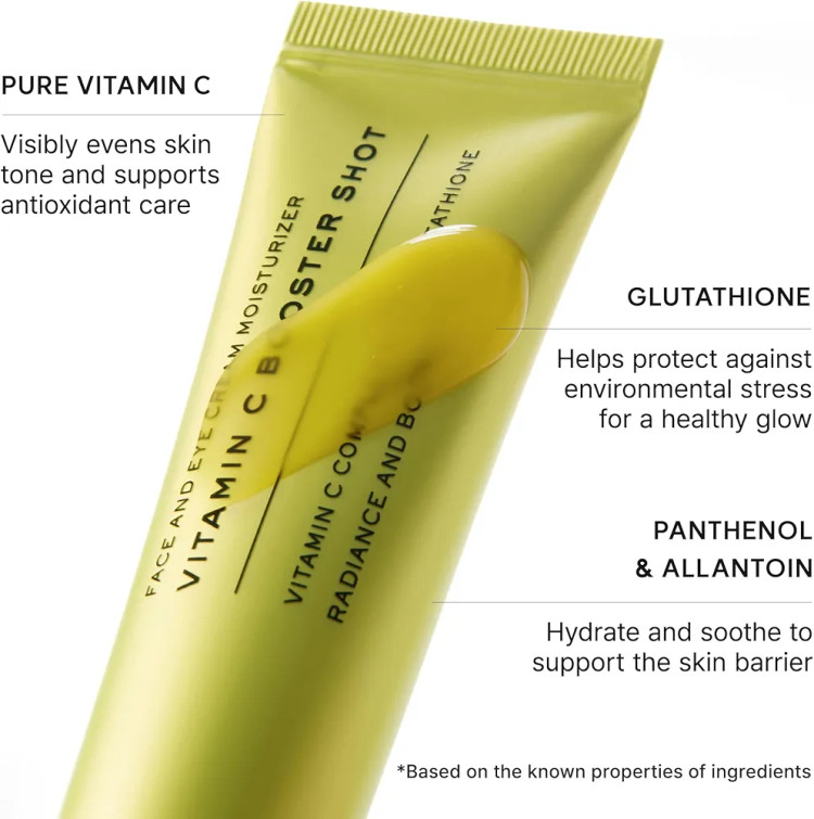 کرم آرنسیا سرم ویتامین C مدل Vitamin C Booster Shot روشن کننده و آبرسان صورت و دور چشم 30 میلی لیتر