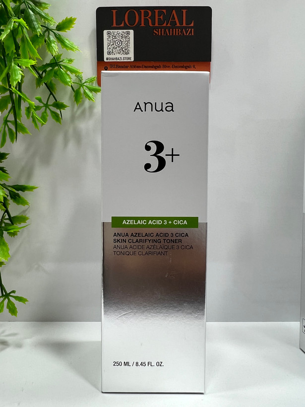 تونر آزلائیک اسید ۳ درصد آنوا | تونر ضد لک، جای جوش و قرمزی پوست Anua 250ml