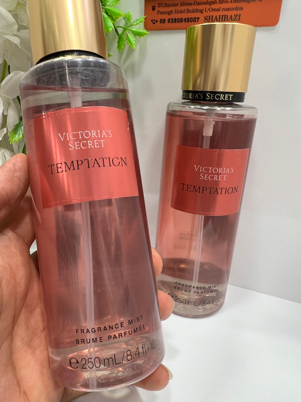 اسپری خوشبوکننده بدن ویکتوریا سکرت مدل Temptation Fragrance Mist حجم 250 میلیلیت
