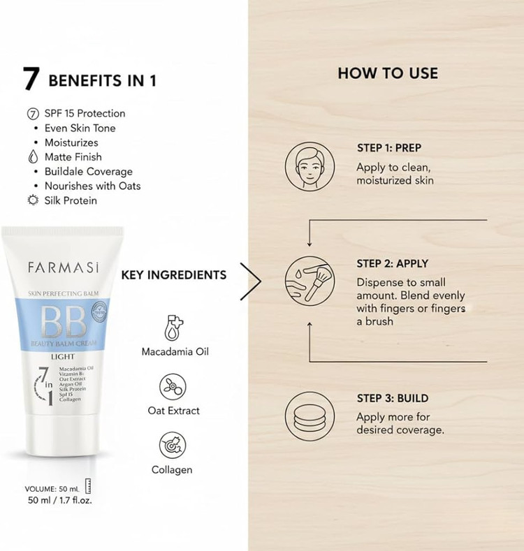 کرم بی بی فارماسی Skin Perfecting Balm SPF15 | شماره 01، 02 و 03 | حجم 50 میل
