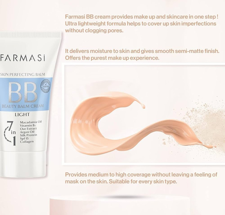 کرم بی بی فارماسی Skin Perfecting Balm SPF15 | شماره 01، 02 و 03 | حجم 50 میل