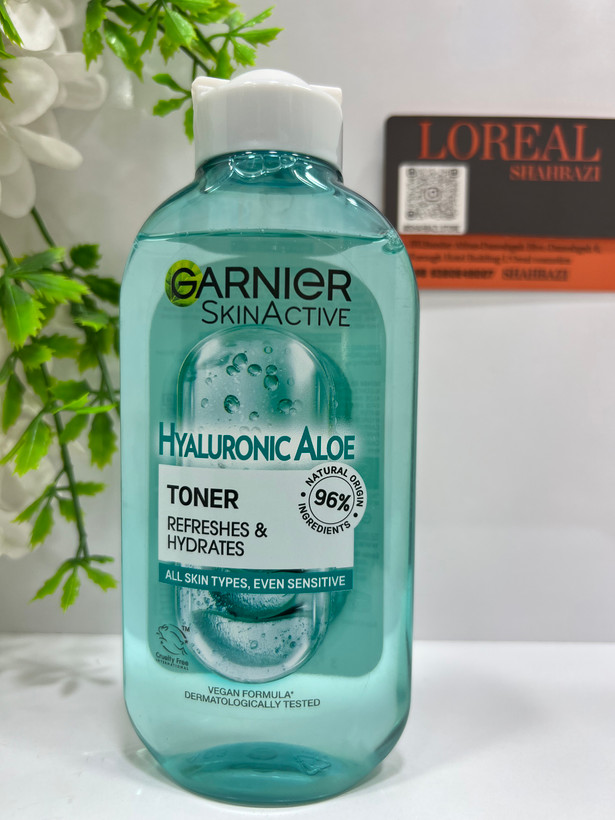 تونر آبرسان گارنیر هیالورونیک اسید و آلوئهورا | Garnier Hyaluronic Aloe Toner
