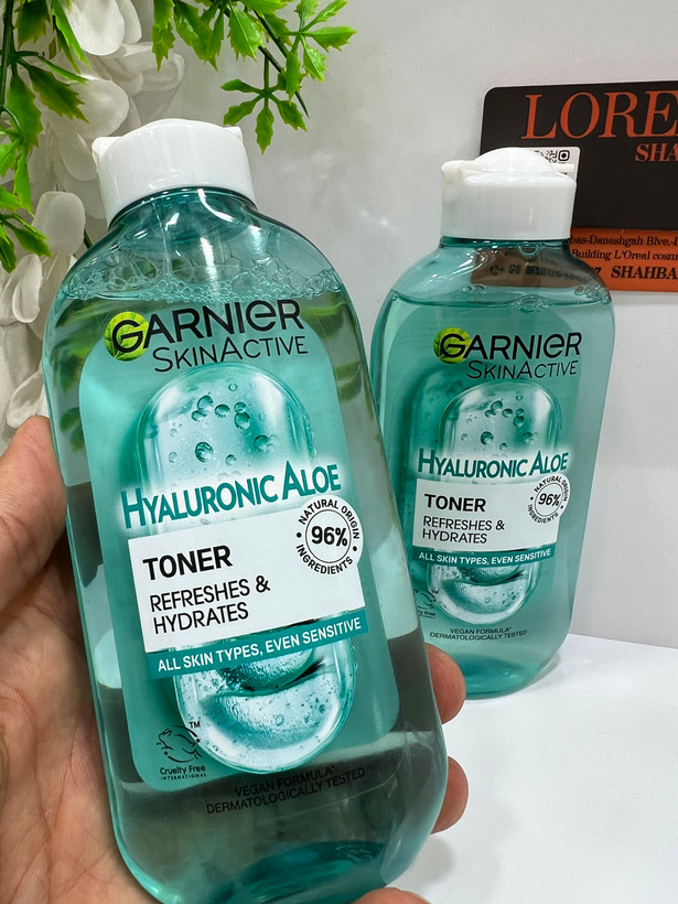 تونر آبرسان گارنیر هیالورونیک اسید و آلوئهورا | Garnier Hyaluronic Aloe Toner