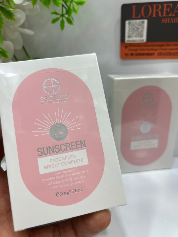 کرم ضد آفتاب ضد لک و روشنکننده استلین SPF50 PA++++ مدل Fade Spots Bright Complete حجم 50 میلیلیتر