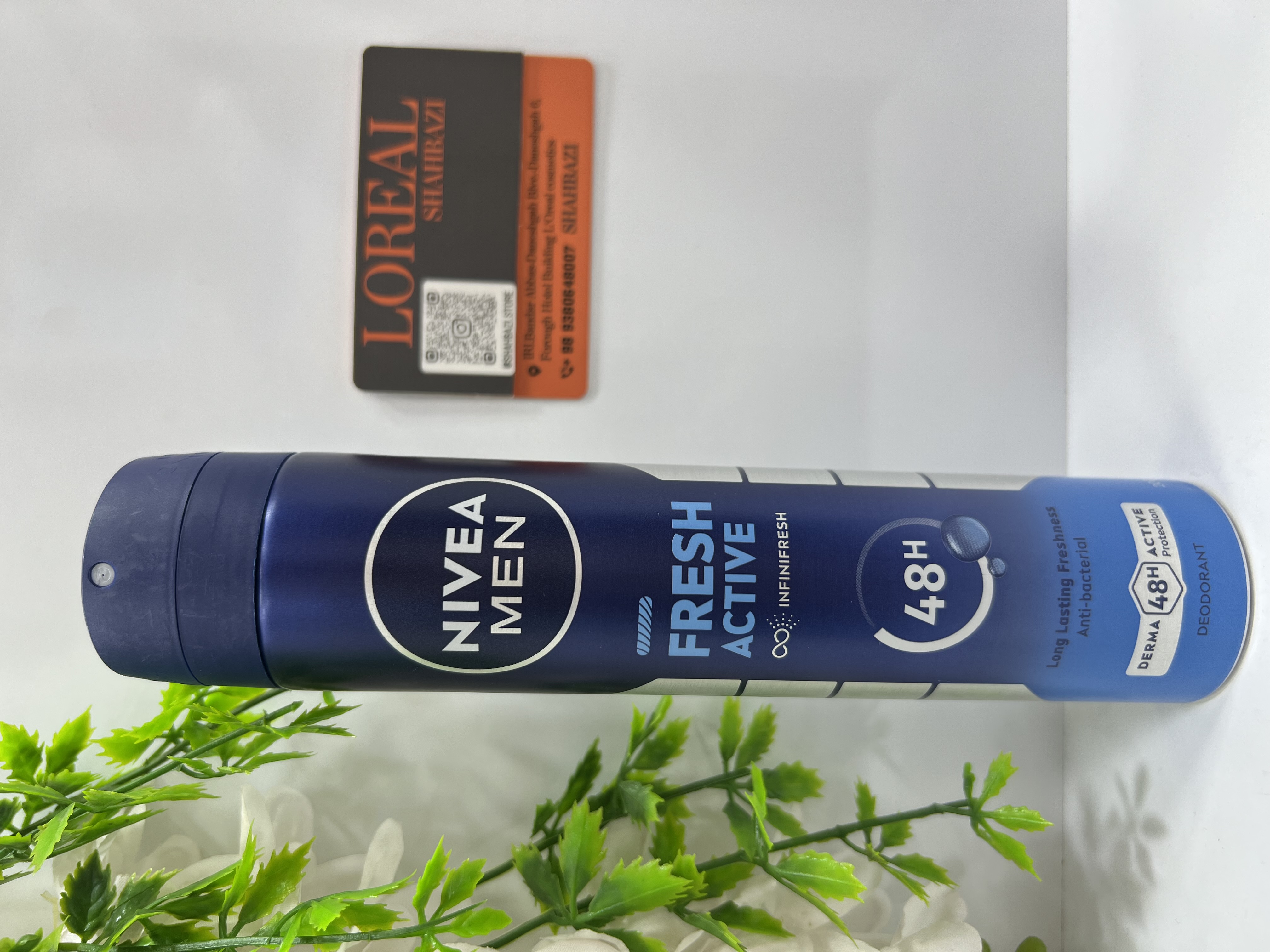 اسپری بزرگ ضدتعریق مردانه نیوآ فرش اکتیو Men Fresh Active Infinifresh 48H