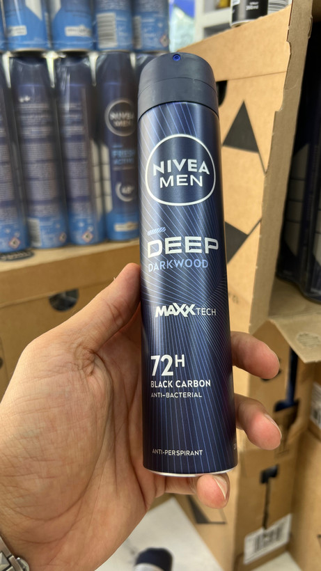 اسپری بزرگ ضد تعریق مردانه نیوآ مدل دیپ Deep Darkwood Maxx Tech