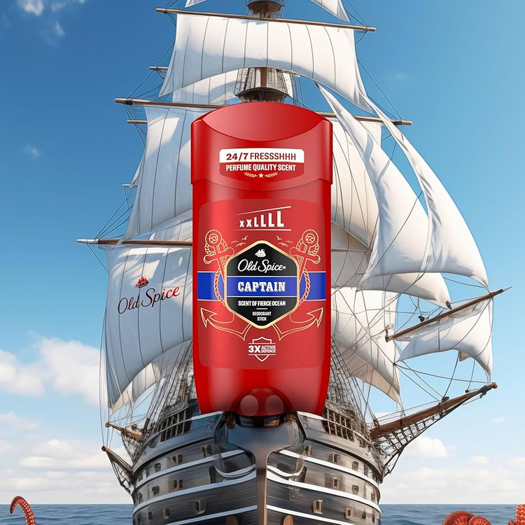 مام صابونی مردانه الداسپایس ضد تعریق مدل Captain با رایحه اقیانوسی حجم 50 میلیلیتر