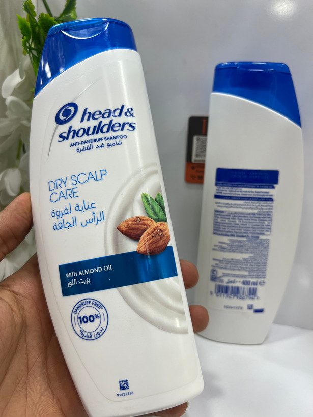 شامپو ضد شوره هد اند شولدرز مدل Dry Scalp Care با روغن بادام | مناسب پوست سر خشک | 400 میلیلیتر