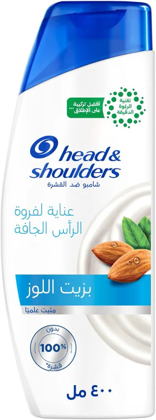 شامپو ضد شوره هد اند شولدرز مدل Dry Scalp Care با روغن بادام | مناسب پوست سر خشک | 400 میلیلیتر