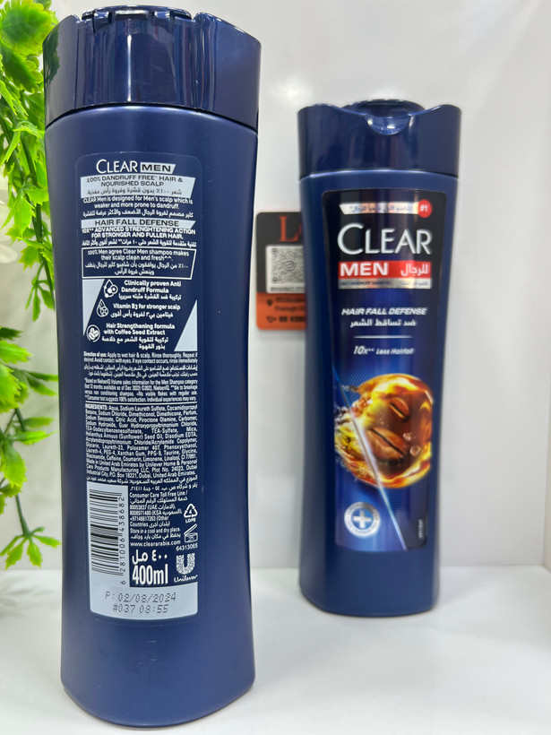 شامپو ضد شوره مردانه کلیر مدل Hair Fall Defense ضد ریزش 400 میلیلیتر