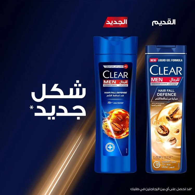 شامپو ضد شوره مردانه کلیر مدل Hair Fall Defense ضد ریزش 400 میلیلیتر