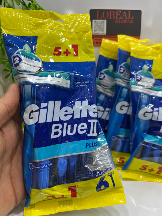 تیغ اصلاح ژیلت بلو 2 پلاس 6 عددی (5+1)