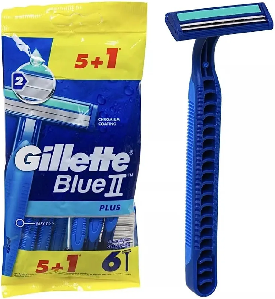 تیغ اصلاح ژیلت بلو 2 پلاس 6 عددی (5+1)