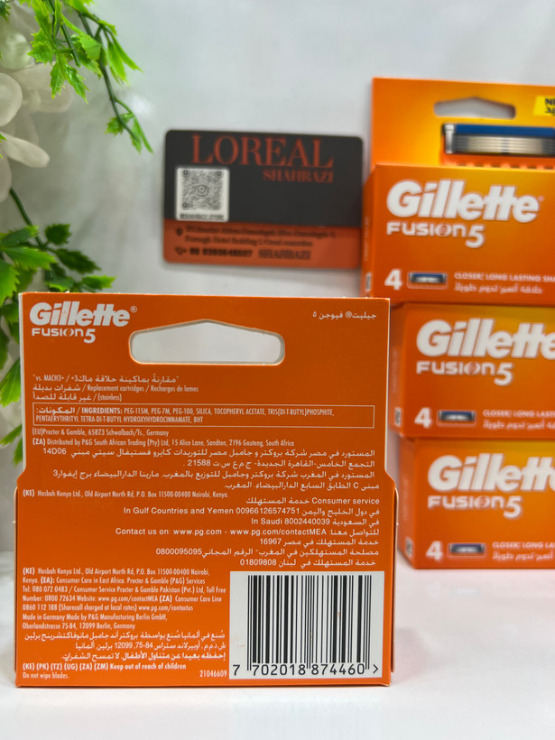 تیغ یدک ژیلت فیوژن ۴ عددی