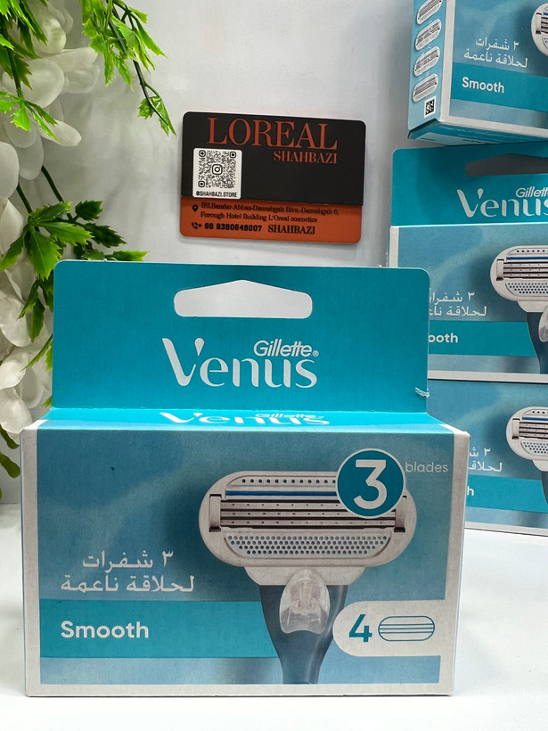 تیغ یدک ژیلت ونوس اسموث ۴ عددی