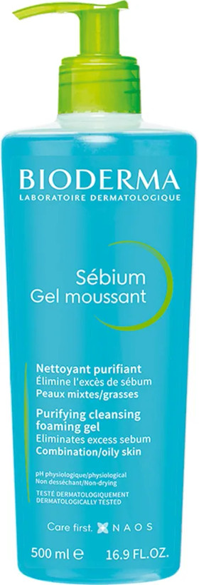 ژل شستشوی پوست چرب بایودرما Sebium Gel Moussant
